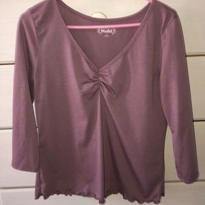 Cropped purple Long Sleeve